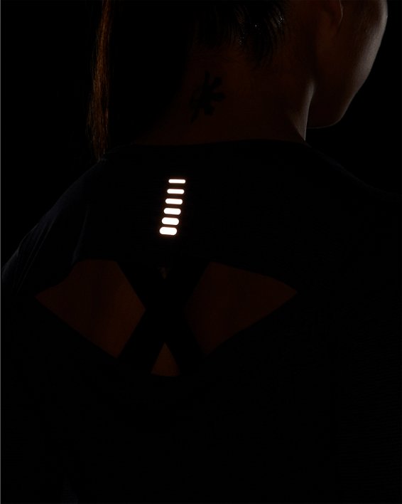 Women's UA Streaker Long Sleeve, Black, pdpMainDesktop image number 3